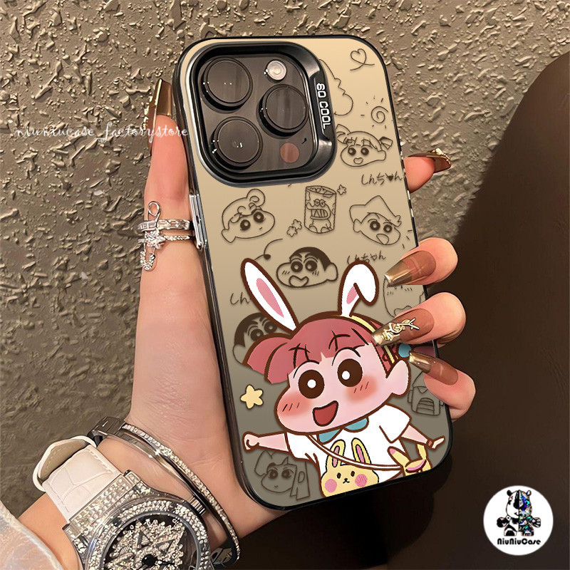 เคสไอโฟน เข้ากันได้สำหรับ iPhone15 14 13 12 11 Pro XS Max XS XR X 7P 8P เคส ลายการ์ตูนชินจัง Sakurada Nene เคสไอโฟนสวยๆ