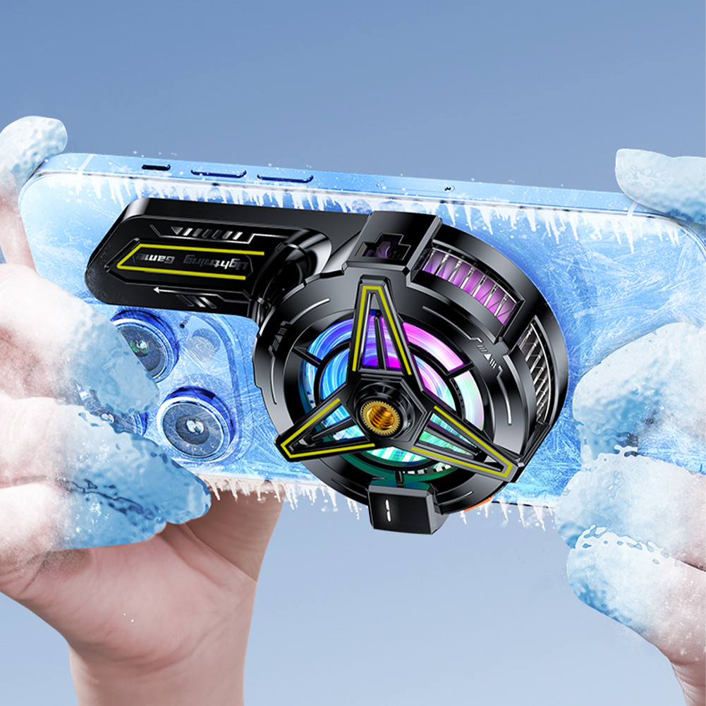 X151 15W โทรศัพท์มือถือ Semiconductor พัดลมระบายความร้อนหม้อน้ําแม่เหล็ก Back-clip เกม Cooler สําหรับ IOS Android ถ่ายทอดสดความร้อนอ่างล้างจานอัพเกรด Expend Cooling Area