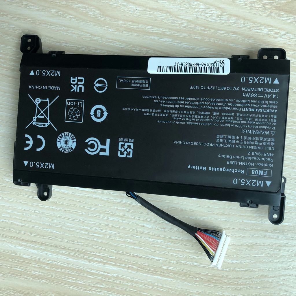 FM08 แบตเตอรี่แล็ปท็อป FM08XL For HP Omen 17-an014ng HSTNN-LB8B 922753-421 922977-855 12PIN 16 PIN o