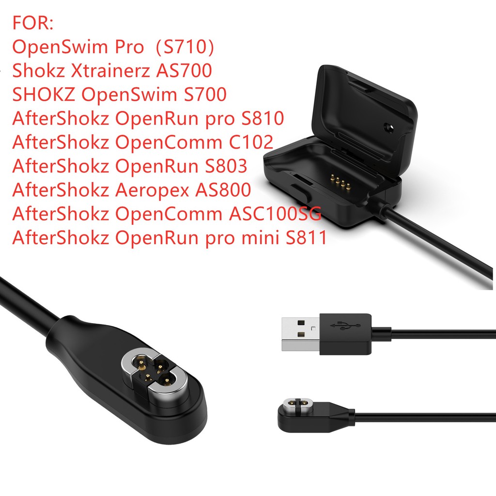 เหมาะสําหรับ SHOKZ OpenSwim Pro S710 S700 Xtrainerz AS700 สายชาร์จ OpenRun S803 S810 S811 AS800 Char