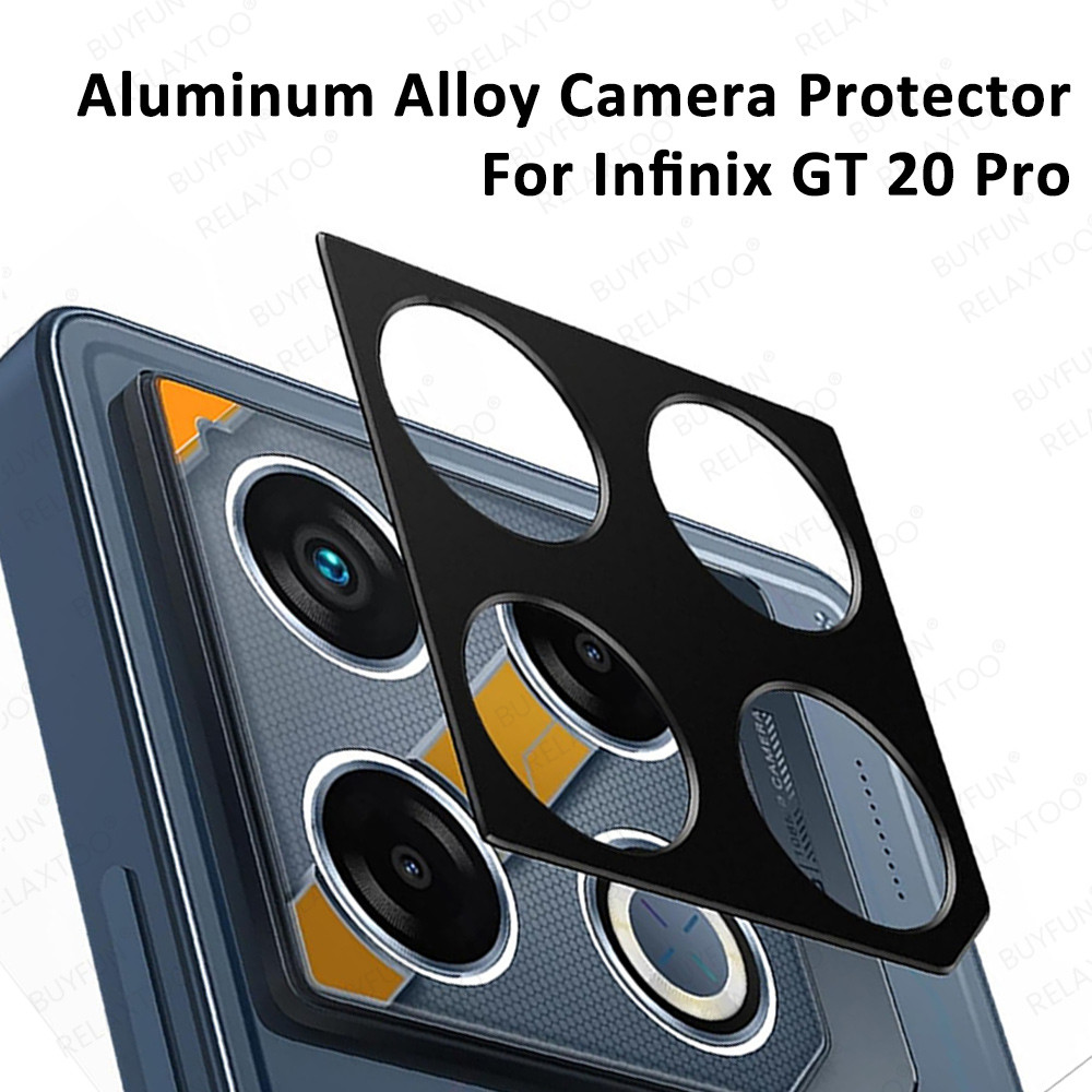 3d อลูมิเนียมป้องกันหน้าจอกล้องสําหรับ Infinix GT 20 Pro 2024 เลนส์โลหะสติกเกอร์ Infinix GT 20Pro GT 20Pro 5G
