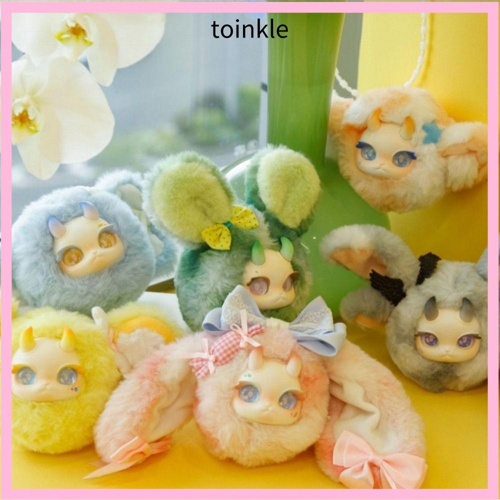 Toinkle Plush Box,ตุ๊กตาPlush Doll Cute Plush Doll Figure Box, Rabbit Dragon Tuan Tuan Plush Box Desktop Plush Ornament