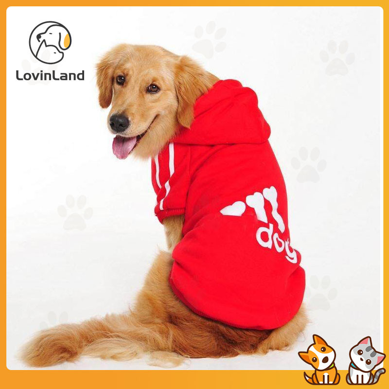 Lovinland สุนัข Hoodie เสื้อผ้าหมวกสัตว์เลี้ยงเครื่องแต่งกายสุนัข Hooded ชุดเสื้อกันหนาวเสื้อสุนัขสําหรับสุนัขขนาดใหญ่ Golden Retriever Husky Labrador