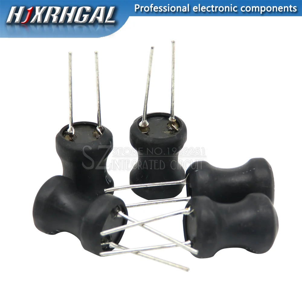 10 ชิ้น Unshielded Wirewound DIP power Inductor 0810(8*10 มม.) 150uH 220uH 330uH 1mH 2.2mH 3.3mH 4.7