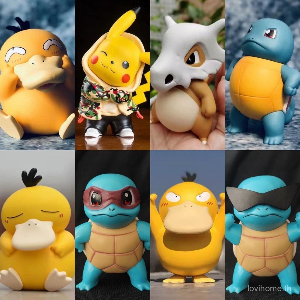 โปเกมอนภูมิใจ squirtle/ ตลก psyduck/ ต่อสู้ Psyduck เครื่องประดับตลก