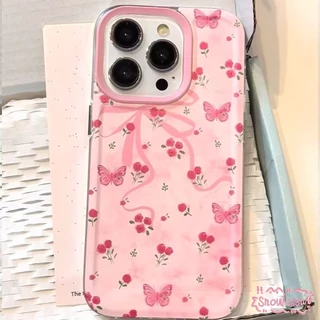 ลายดอกไม้ผีเสื้อแสนสวยและน่า เคสRealme C35 C15 C67 C30 C53 5 C21 C55 C51 5i C25 11 C3 C21Y C31 C25Y C25S Narzo 50 20 30A