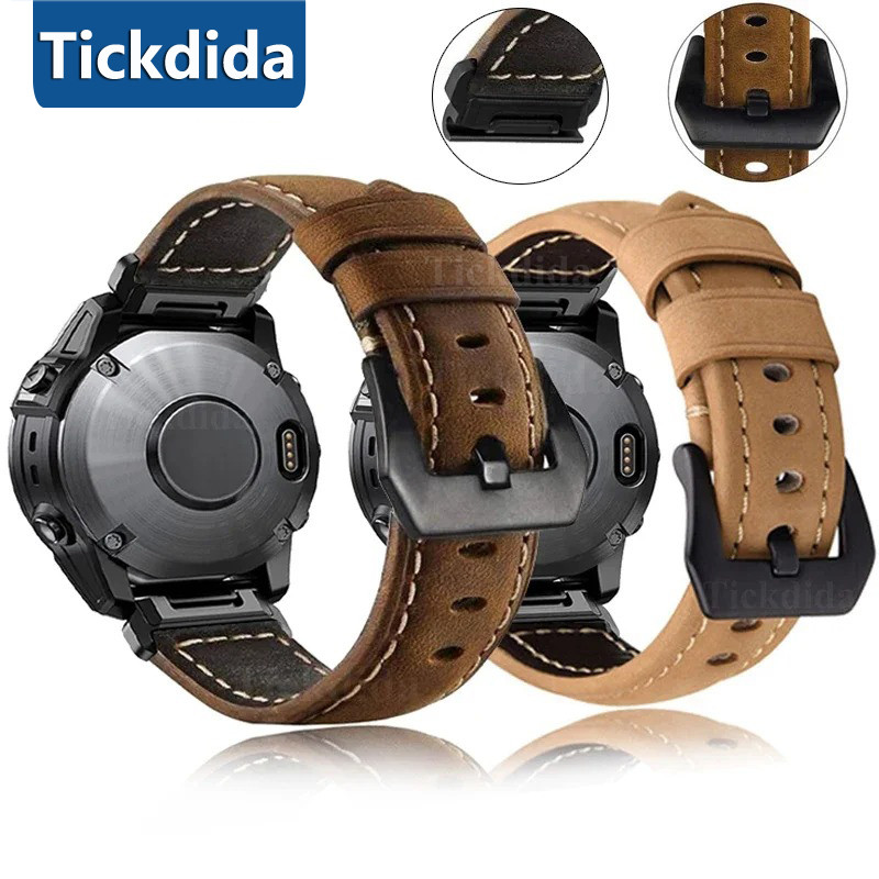 ของแท้หนังสายคล้องคอสําหรับ Garmin Fenix 8 7 7X 6 6X Enduro 3 2 Epix Pro 51 มม.47 มม.Tactix 7 Pro Quickfit 26 มม.22 มม.