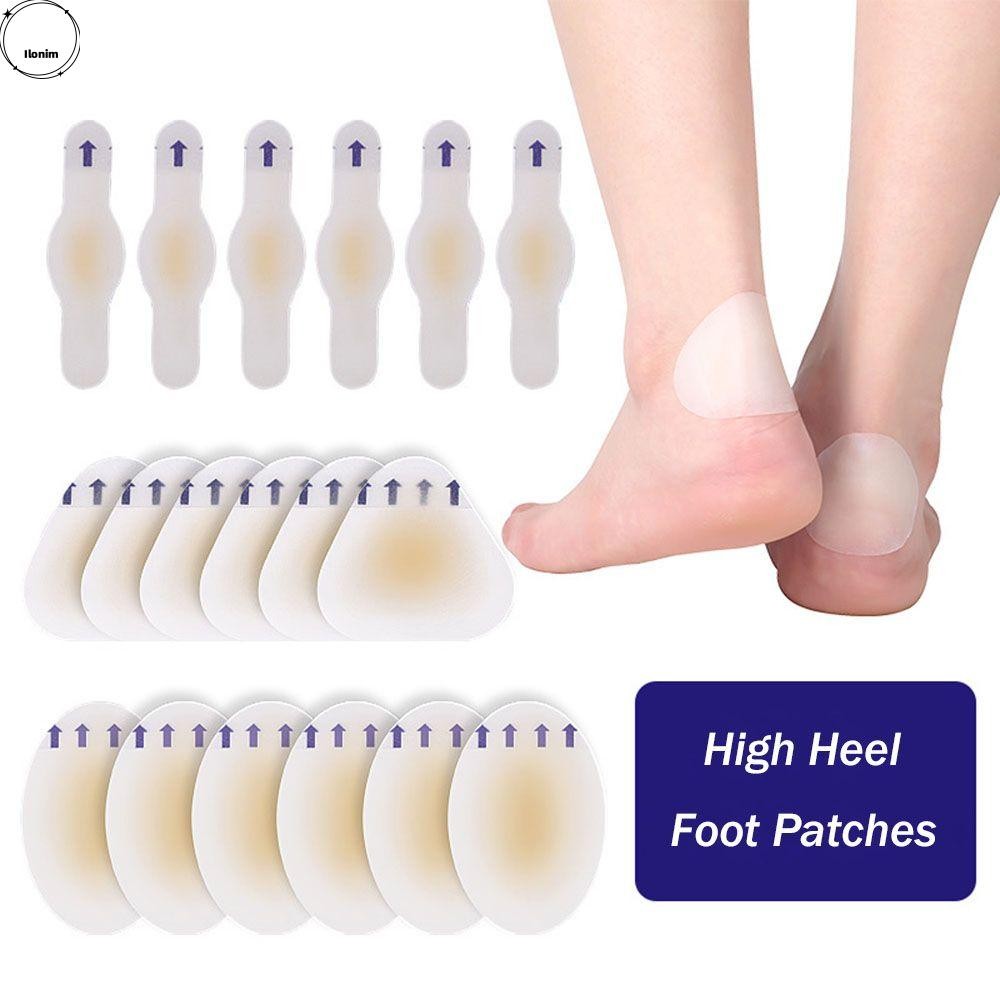 Ilonim แพทช์เท้าส้นสูง Foot Care Hydrocolloid รองเท้าสติกเกอร์ Soft Gel Heel สติกเกอร์