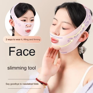 เทปพันหน้ายกกระชับใบ V Shape สายรัดกระชับสัดส่วน สายรัดแก้ม รัดหน้ายกกระชับใบหน้า V Shape สายรัดมาส์กบาง เส้นโครง สายระบายอากาศเรียบ ลดเหนียง