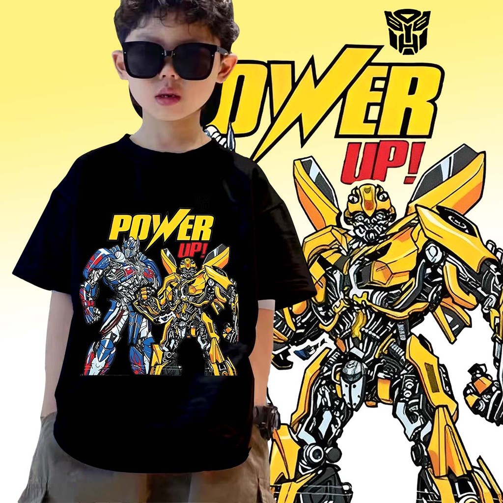 เสื้อยืดเด็ก ทรานส์ฟอร์เมอร์ Transformers (ลิขสิทธิ์)เสื้อผ้า สะดวกสบาย Teen Boys Distro Clothes