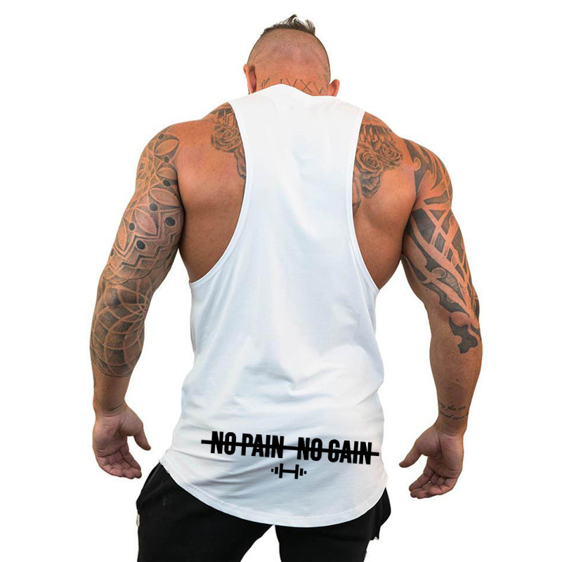 ใหม่บุรุษแบรนด์ออกกําลังกายสบายๆสบายยิมเสื้อกล้ามเสื้อผ้า Keep Fit แฟชั่นฟิตเนสผู้ชาย เสื้อกล้าม แขนกุดกีฬาเสื้อกั๊ก