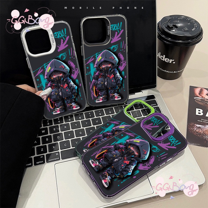 ภาพวาดสีน้ำมันคู่รัก เด็กชายมังกรสุดเท่ ปกหรูหรา เคสไอโฟน13 11 15 XR 12 14 Pro Max 7Plus X XS Max 7 8 15 14 Plus SE เคส