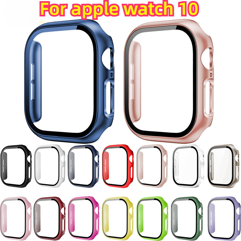 กรณี + หน้าจอ Protector กระจกนิรภัยกันชนสําหรับ Apple Watch 10 42 มม.46 มม. iWatch series 10 42 มม./46 มม.อุปกรณ์เสริม