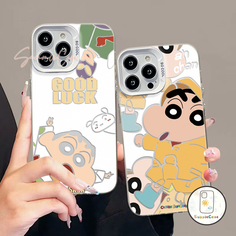 OPPO A12 A31 A5s A55A15 A7 A17A18 A57 A16 A5 A38 A15 A53 A16s A77 A3s A58 A57 A17K A74 A54 A78 เคส ชินจัง น่ารักจัง เคส