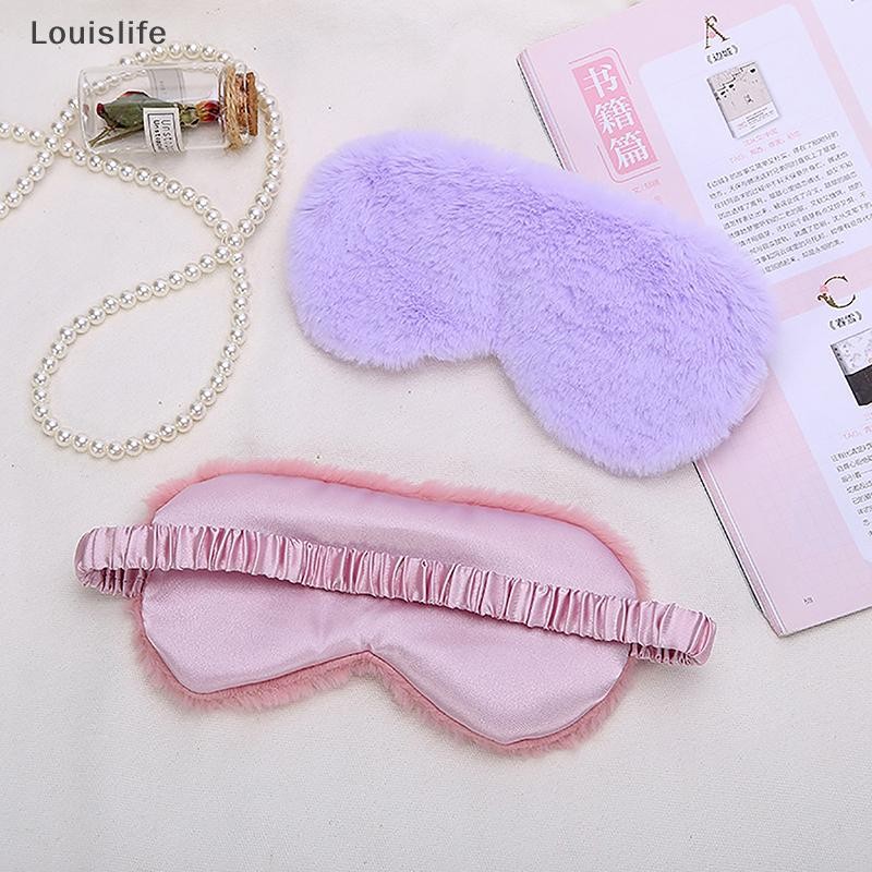 Llph 1 ชิ้น Plush Sleep Eye Mask Aldults Sleep Better Light Proof Night Eye Cover นุ่มและผิว Silk Eye Patch Health Care LLP