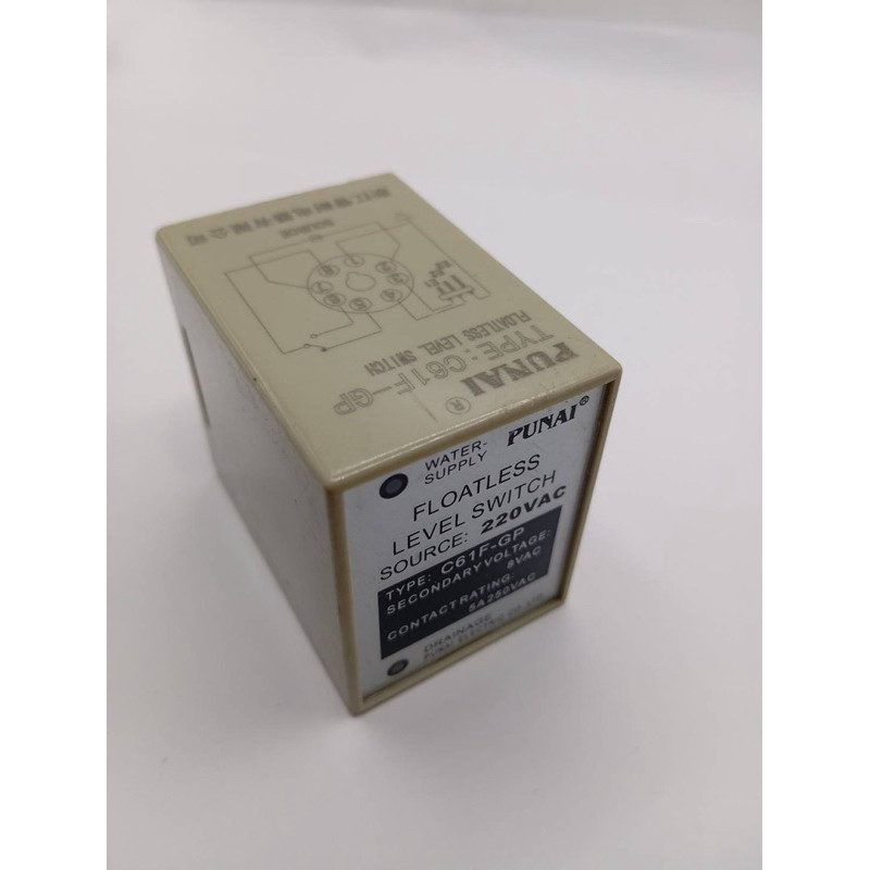 C61F-GP  สินค้าตัวโชว์ไม่มีกล่อง  FLOATLESS LEVEL SWITCH SOURCE: 220VAC TYPE:C61F-GP