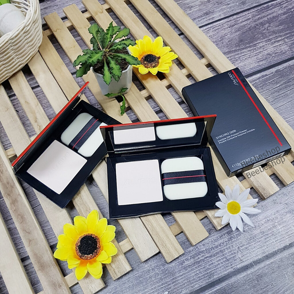 Shiseido แป้งฝุ่นอัดแข็ง Synchro Skin Invisible Silk Pressed Powder 10g เนื้อแมทท์คุมมัน