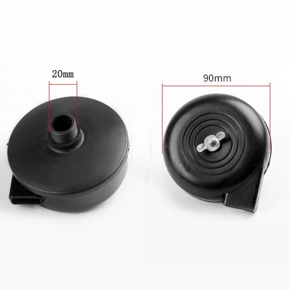 Air Compressor Muffler Silencer Tool อะไหล่สีดําสําหรับคอมเพรสเซอร์ลูกสูบ