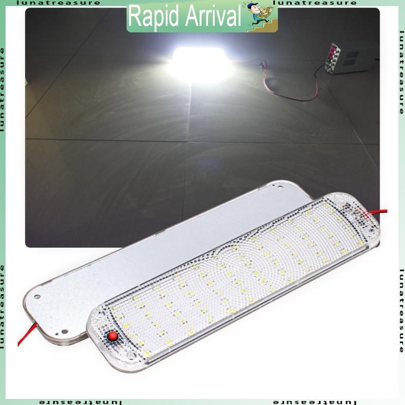 Lun 72 ไฟ LED แผงภายในรถโคมไฟอ่านหนังสือความสว่างไฟห้องโดยสาร 12-80V