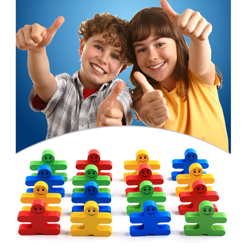 ไม้ Balance Villain Blocks ของเล่น Montessori สําหรับเด็กวัยหัดเดิน,การศึกษาซ้อนของเล่นสําหรับทักษะมอเตอร์ Fine-Sorting & Matching ราคา ถูกที่สุด ดีลบีเคเค แกลเลอรีภาพที่ 8