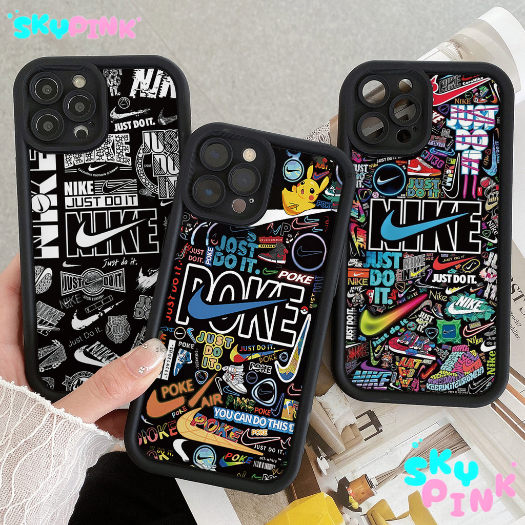 Nike GraffitiปลอกสําหรับOPPO A58 A5S A16 A12 A3S A17K A15 A38 A94 A17 A18 A74 A7 A78 A15S A52 A76 A9