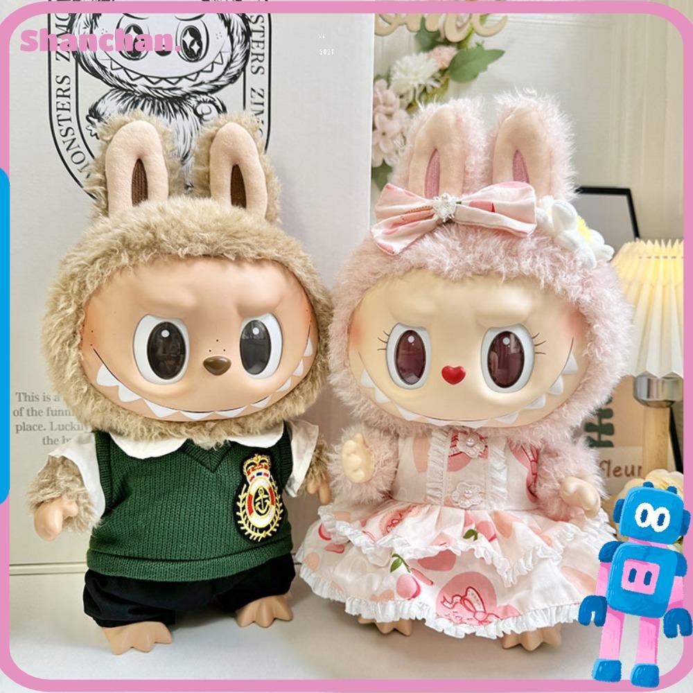 เครื่องประดับตุ๊กตา SHANCHAN, Labubu 2nd Generation LinaBell Labu ตุ๊กตาเสื้อผ้า, น่ารัก Bao-ao เป็ดน้อยสีเหลืองตุ๊กตาทํามือ DIY ตุ๊กตา DIY ทําด้วยมือ