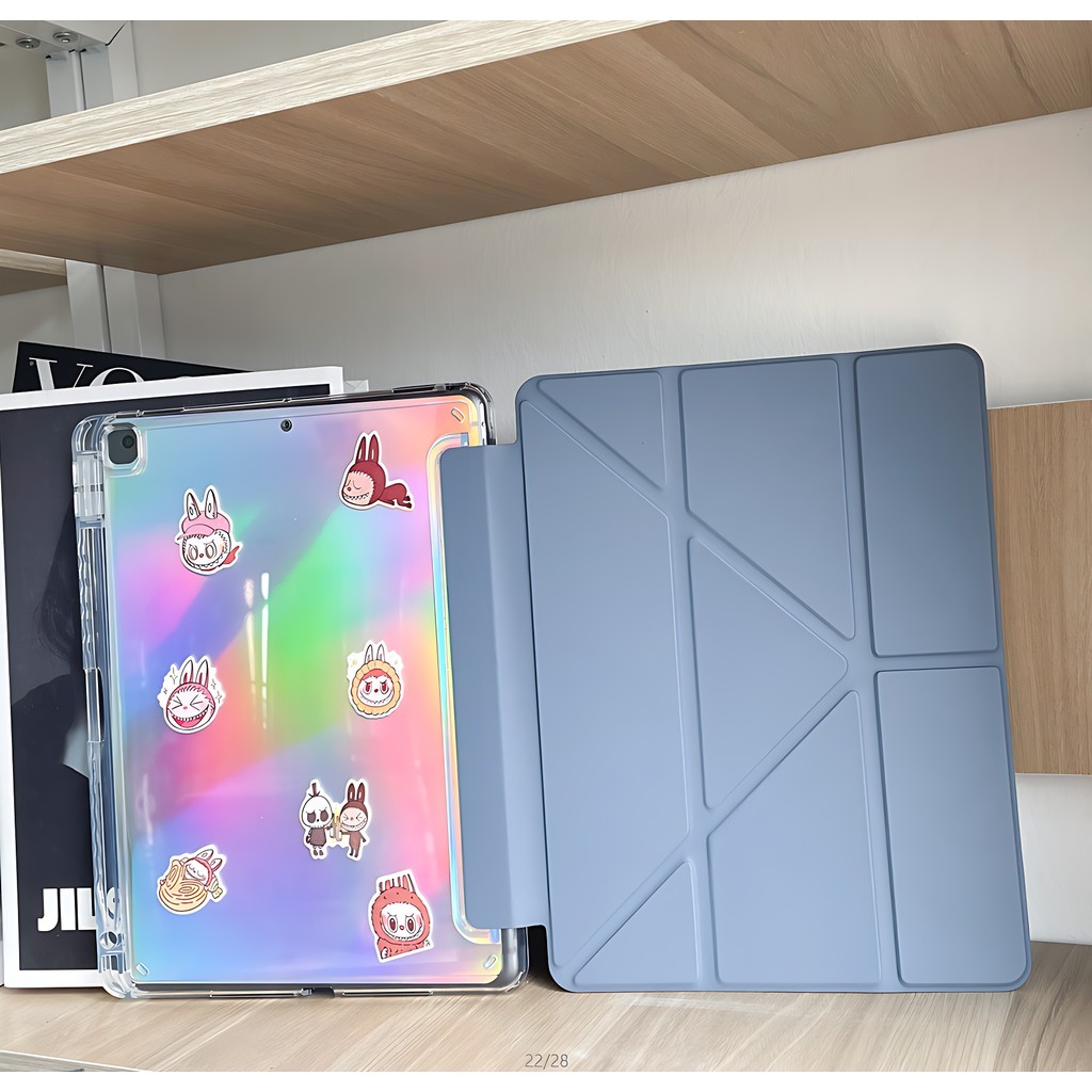 ประเภท Y เคสไอเเพด วัสดุอะคริลิค เเข็ง ใส ไม่เหลือง!! การ์ดด้านหลัง + สติกเกอร์ for Air6 Air4 Air5 Gen7 Gen8 Gen9 gen5 gen6 pro10.5 pro11 pro12.9 pro13 mini6 mini4/mini5