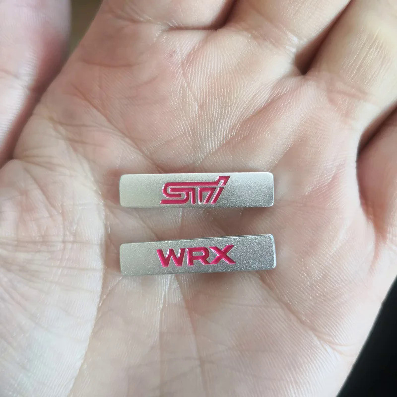 3 PCS Aluminum Car Styling Decorative Emblem Badge Sticker 30*7mm For Suabru XV Legacy Forester Impr