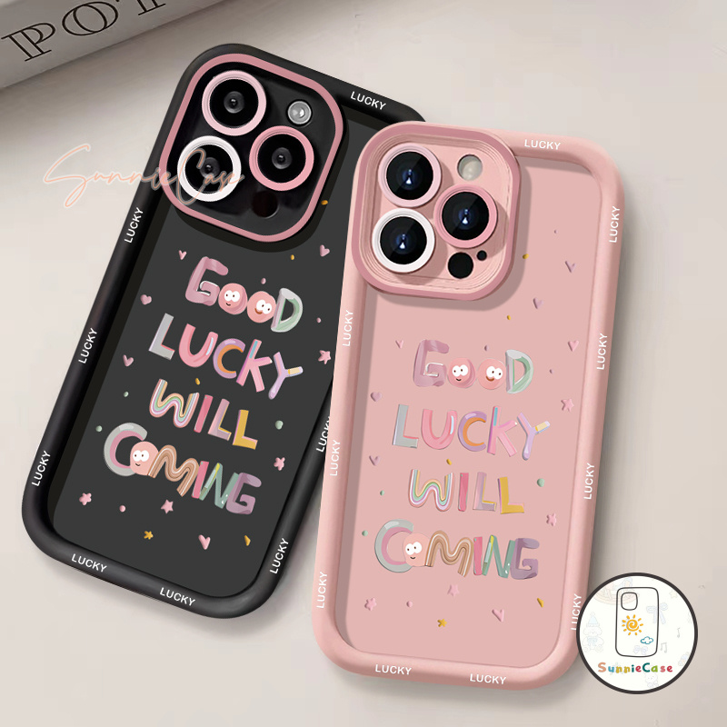 เคส Samsung A50 A04s A11A13 A03s A15 A24 A05 A04 A05s A14A32 A03 A53 A34 A54 A12 A04E ดูเดิล จดหมาย โชคดี ความรักเคส - รูปที่ 5