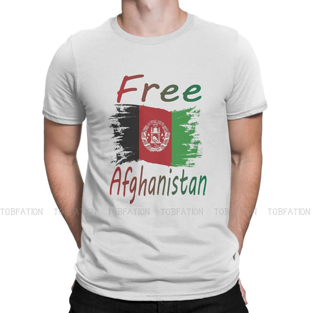 Cool Casual TShirt ฟรี AFGHANISTAN NO WAR การพิมพ์ Streetwear Casual T เสื้อผู้ชายแขนสั้นเสื้อผ้าที่
