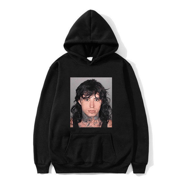 Ronnie Radke Mugshot Hoodie Streetwear Sweatshirt Vintage ขนาดใหญ่แขนยาว