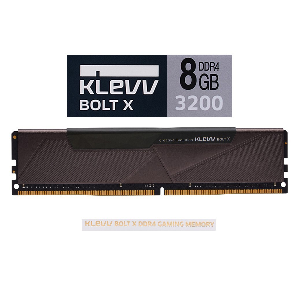KLEVV BOLT X DDR4 8GB 16GB OC Gaming MEMORY - 3200MHz (แรมพีซี)