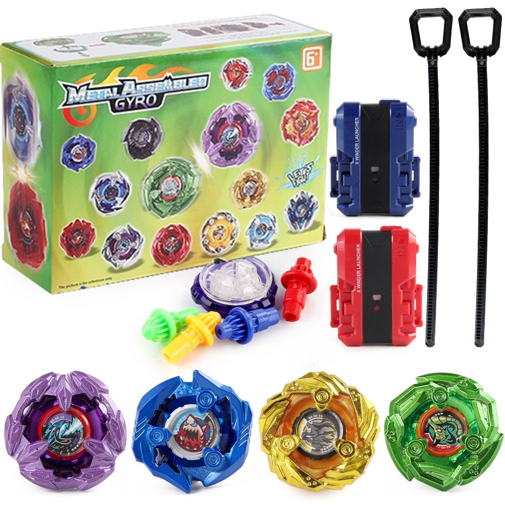 BX168-A12 4PCS BX00-13 BX00-14 BX00-15 BX00-16 Series Spinning Tops Burst ชุด Launcher ของเล่นสําหรั