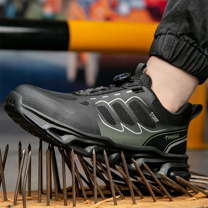 สูง Qualtiy ความปลอดภัยรองเท้าสําหรับชายเจาะ Anti-smashing อุตสาหกรรมรองเท้าทํางาน Steel Toe ความปลอดภัยรองเท้าผ้าใบ FB32