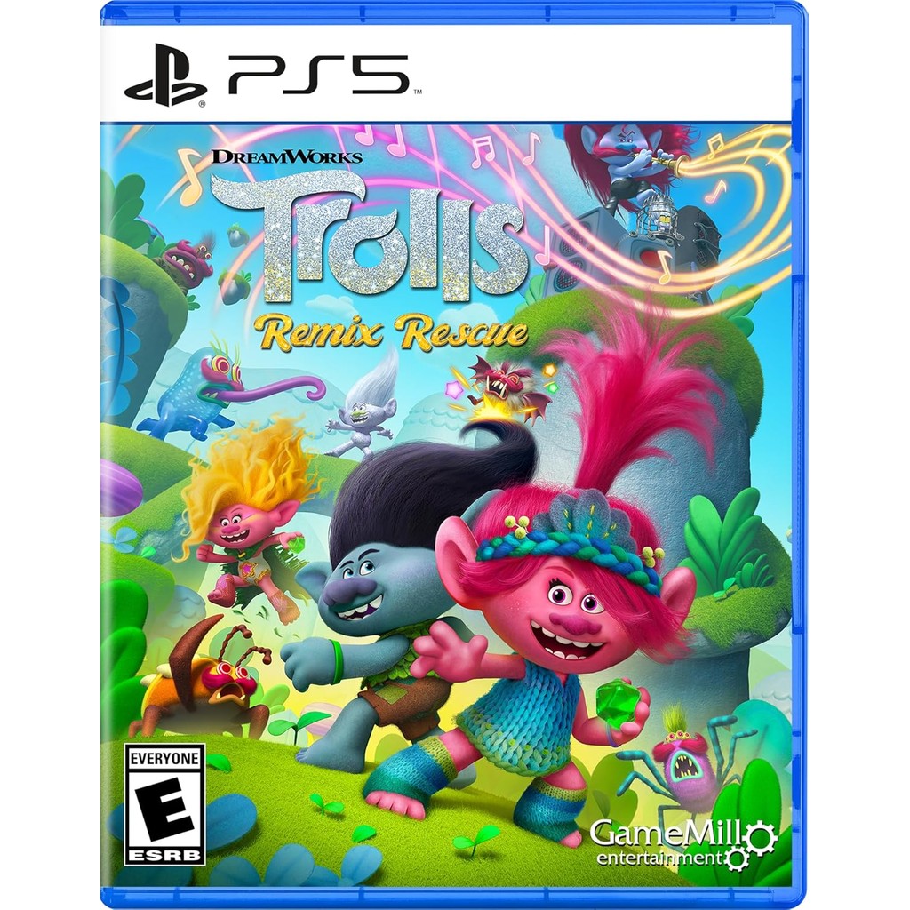 แผ่นเกม💿 Ps5 DreamWorks Trolls Remix Rescue | แท้มือ1 🆕 | Zone1 (All) US (ภาษา Eng) | Playstation 5 