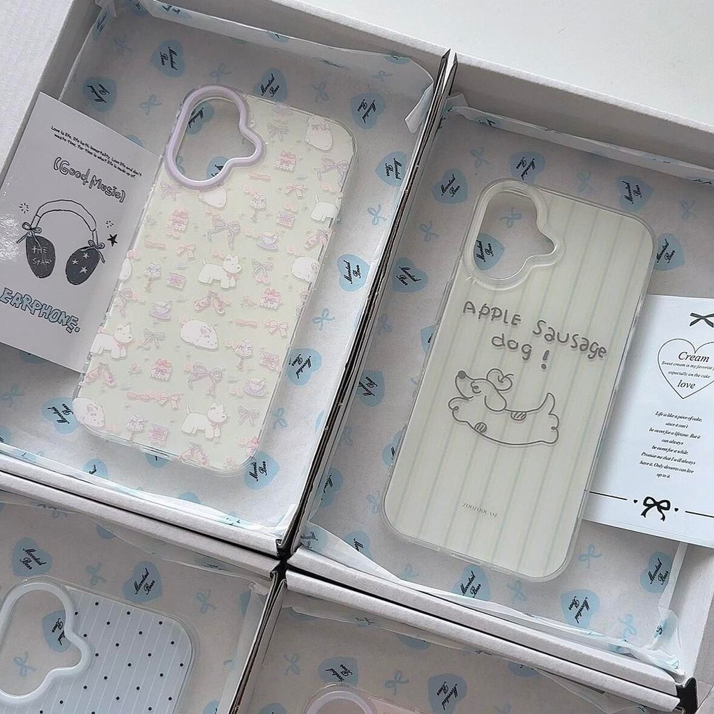 เต็มหน้าจอดอกไม้สุนัข imd Double Layer เหมาะสําหรับ iPhone16 Apple 15promax เคสโทรศัพท์ 14 สไตล์ใหม่ 13 หญิง 12 รวมทุกอย่าง 11/เคสกันกระแทก CVD7