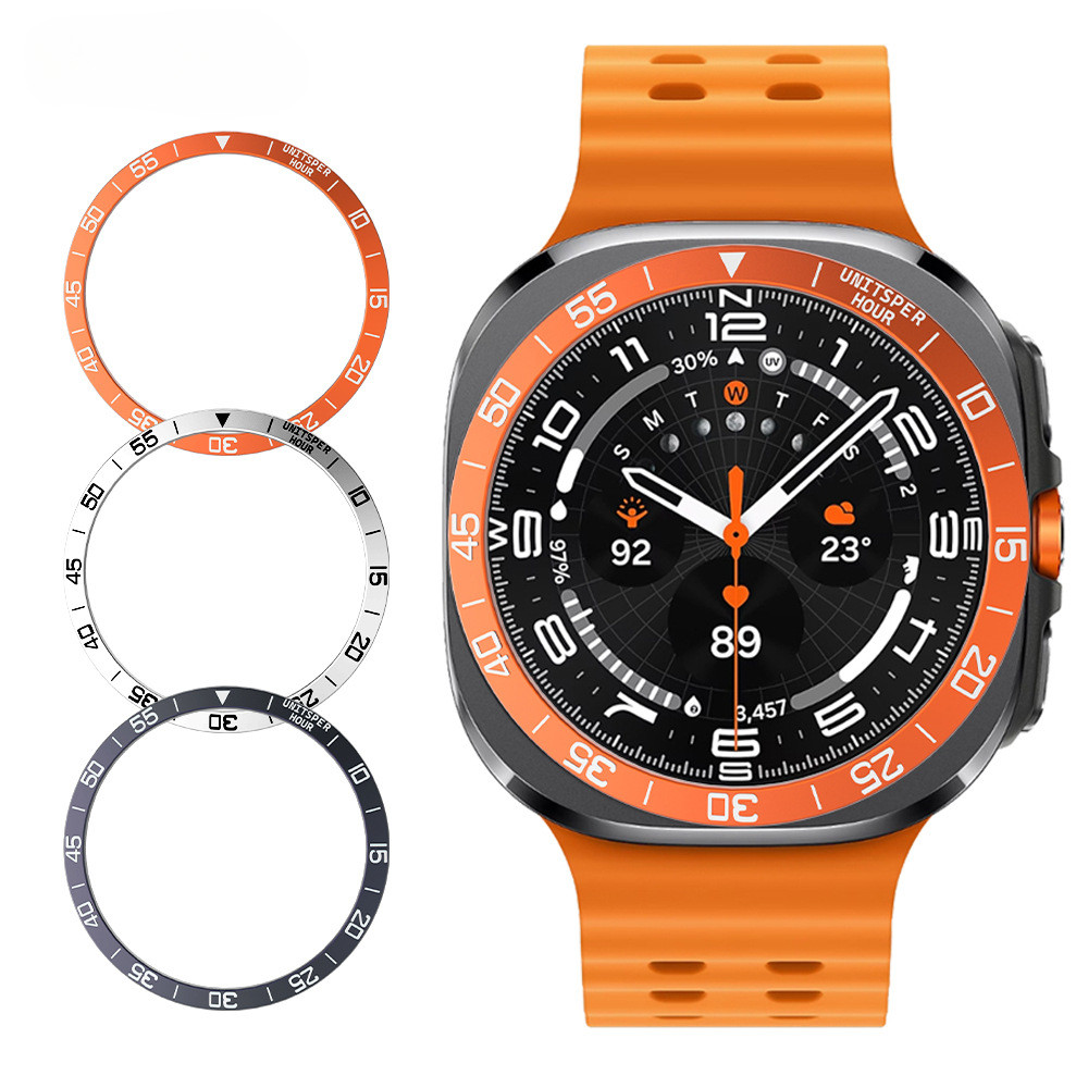 ฝาครอบโลหะ Bezel แหวนสําหรับ Samsung Galaxy นาฬิกา 7 Ultra 47 มม.SmartWatch Protector กรณีกรอบเหล็กกันชนอุปกรณ์เสริม