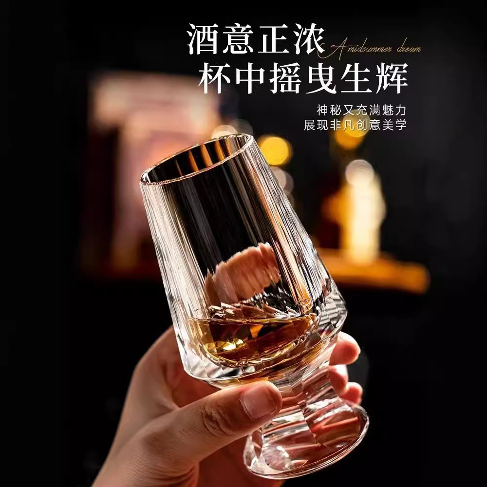 Edo Kiriko กลิ่นแก้ว High-End Handmade แก้วไร้สารตะกั่ววิสกี้แก้วไวน์ต่างประเทศถ้วยของขวัญระดับไฮเอนด์