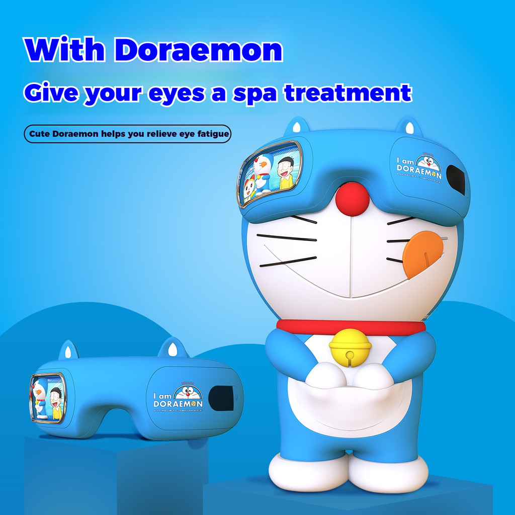 เครื่องนวดตาโดราเอมอนใหม่, เครื่องนวดตาแพ็คร้อนแบบสั่น, บรรเทาความเมื่อยล้าของดวงตา, อุปกรณ์ป้องกันดวงตา, ของขวัญวันเกิด