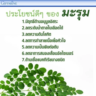 มะรุมสกัด กิฟฟารีน ผสมวิตตามินซี Marum-C ลดเบาหวาน ต้านมะเร็ง ลดความดันโลหิต