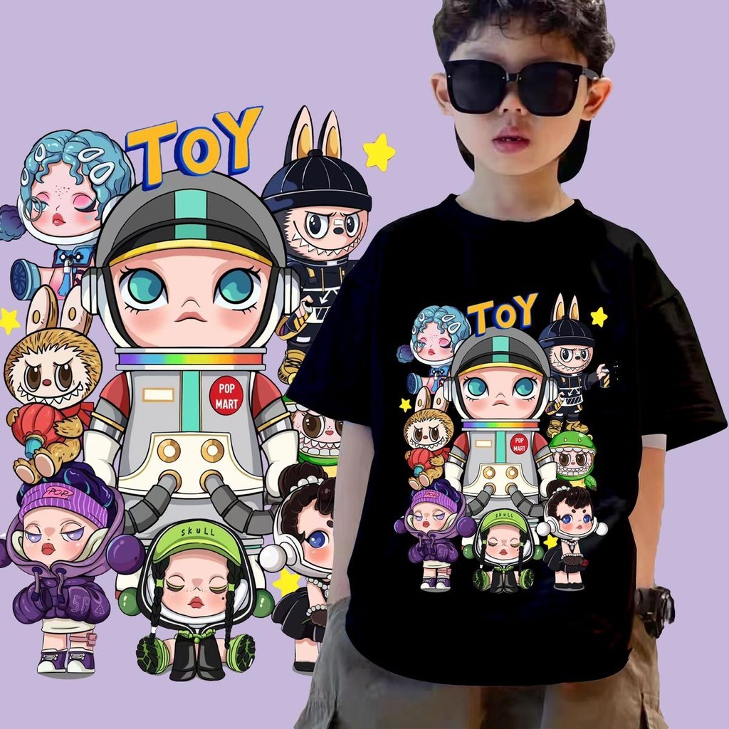 (จัดส่งตลอด 24 ชั่วโมง)Kids Tshirt เสื้อยืดโอเวอร์ไซส์ เสื้อยืดเกาหลี ผ้าคอตตอน100%ครายเบบี้90-150cm #1186