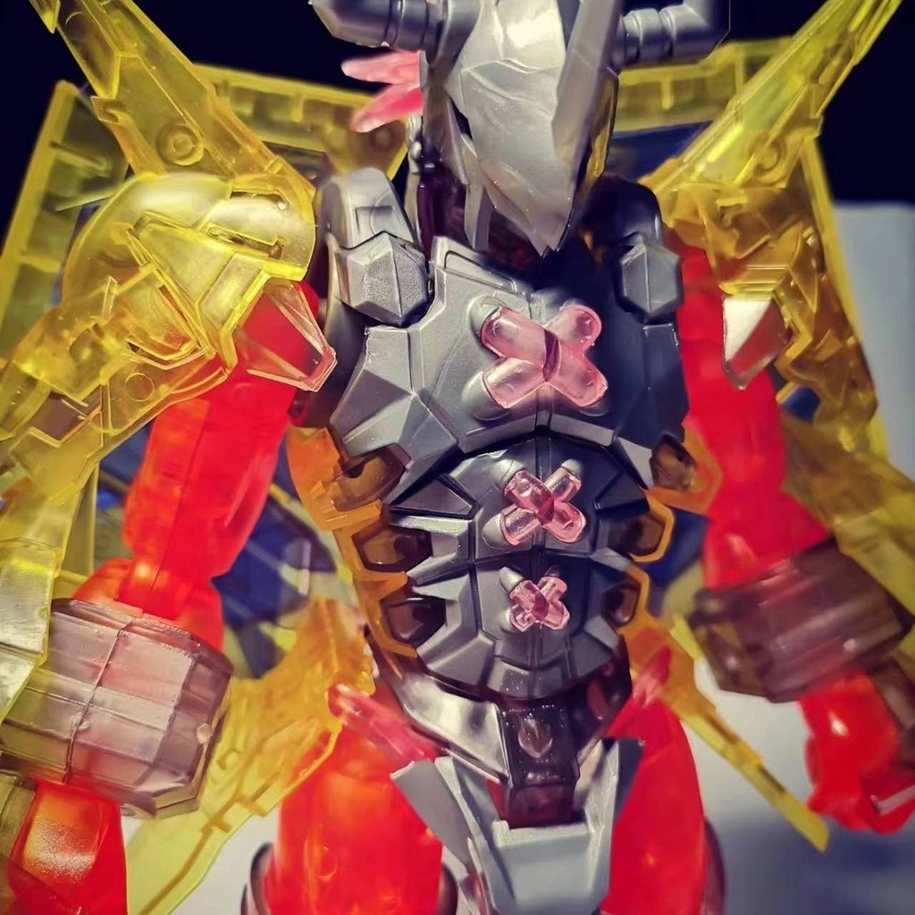 KC (Jiajun) การเล่นโมเดล dm01ต่อสู้กับ Tyrannosaurus Beast รุ่นโปร่งใสไม่มีกล่อง