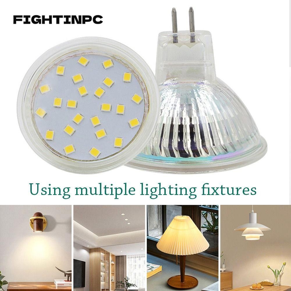 Fightinpc หลอดไฟ LED Warm 220V/12V 5W/3W Mini MR11/MR16/GU10