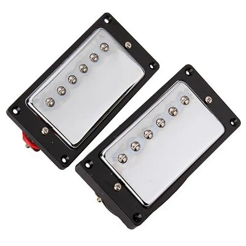 1 Set Humbucker Pickup Chrome for Gibson Les Paul Replacement Electric Gutiar Parts