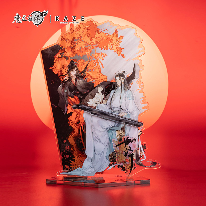 ปรมาจารย์ลัทธิมาร Wei Wuxian Lan Wangji Music Box Acrylic Stand Display Badge Kechain Coaster คอสเพล