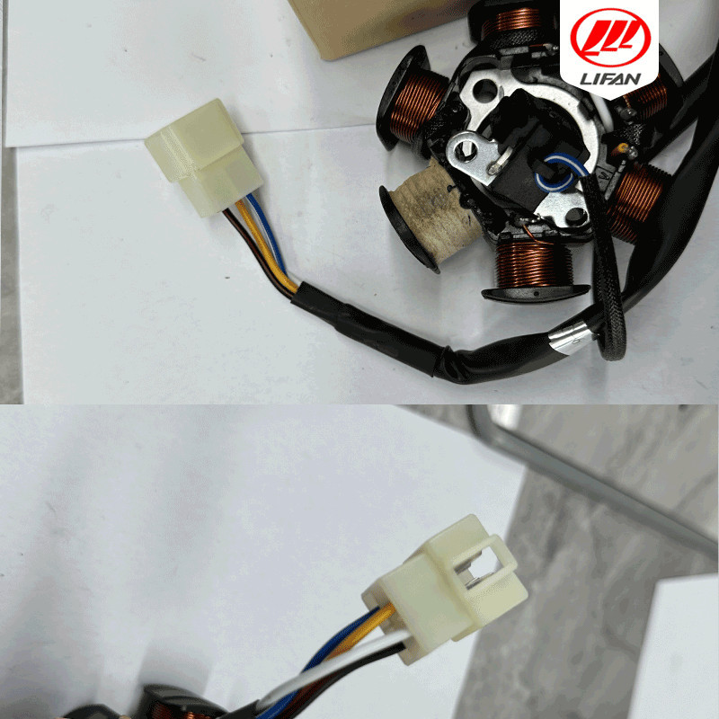 ฟิลคอยล์ มัดไฟ ขดลวดจานไฟ มัดข้าวต้ม ฟิลคอยน์ LIFAN(ลี่ฟาน) 110cc แบบมีสตาร์ทมือ สูบนอน มัดไฟ สินค้าใหม่ - รูปที่ 3