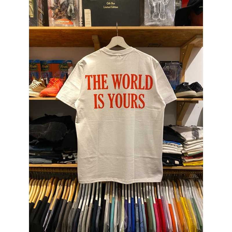 （🚚 จัดส่งแปดชั่วโมง🚚 ）FTF fashion brand  Brand SCARFACE - THE WORLD IS YOURS TSHIRT WHITE tee