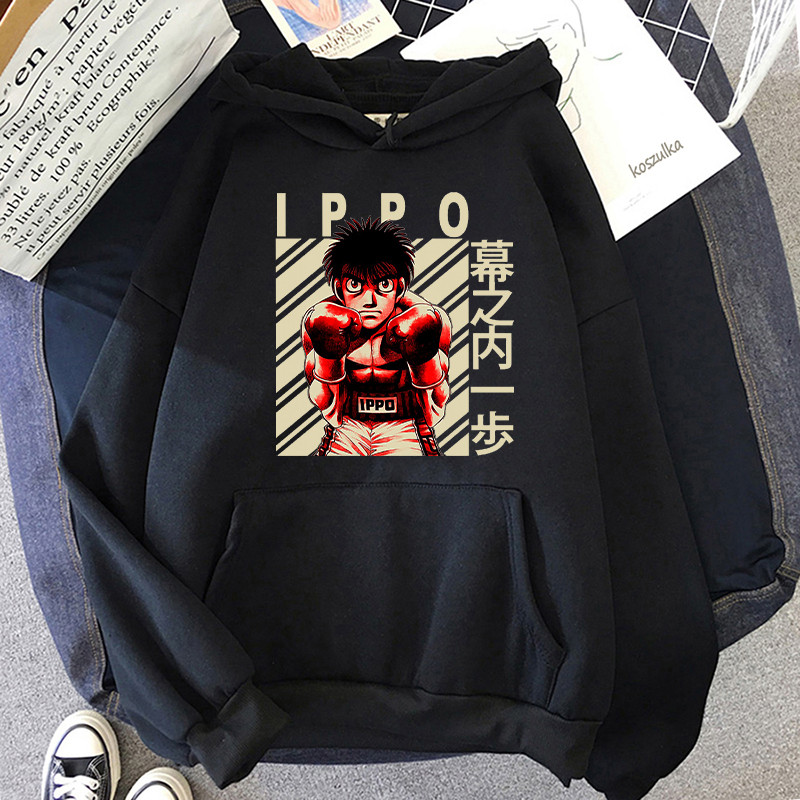 Hajime No Ippo Hoodies Makunouchi Ippo Hajime No Boxing Boxer Sleeve Anime Kamogawa Takamura Hajime 