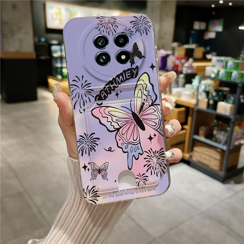 ขายร้อนสําหรับrealme 13 + 13PRO + 13 PRO 12X 12 + 12PRO + 12 PRO 5G 4Gกรณีใหม่ที่มีสีสันButterflyโปร่งใสซิลิโคนปลอกRealme13 Series