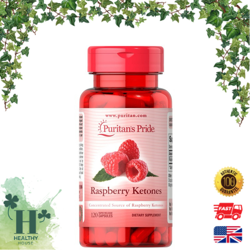 พร้อมส่ง Puritan's Pride Raspberry Ketones 500 mg อาหารเสริมเร่งการเผาผลาญไขมัน ควบคุมน้ำหนัก